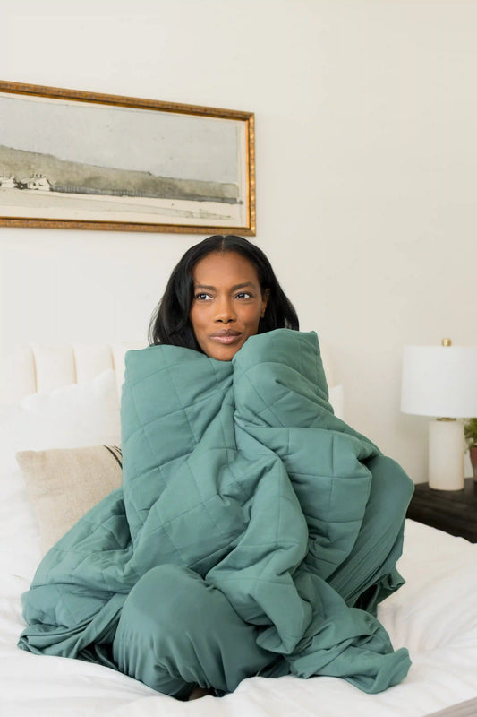 Adult Quilted Blanket in Pine 2.5