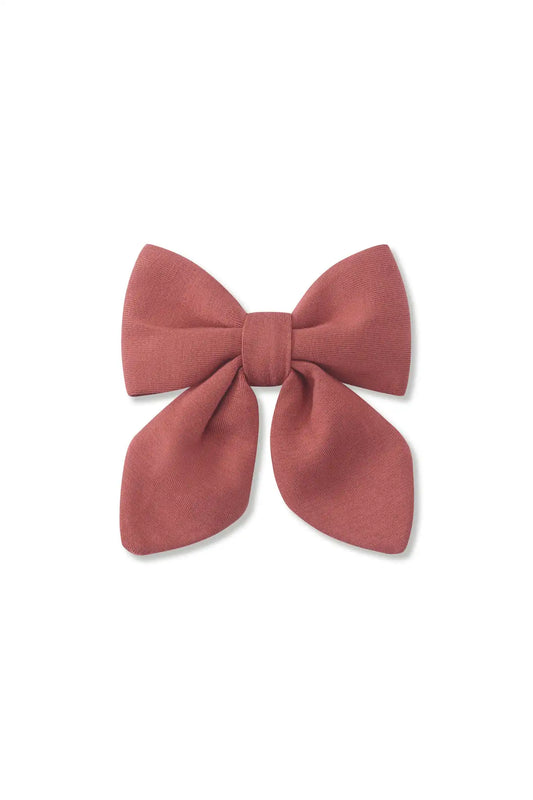 Medium Alligator Clip Bow in Ember