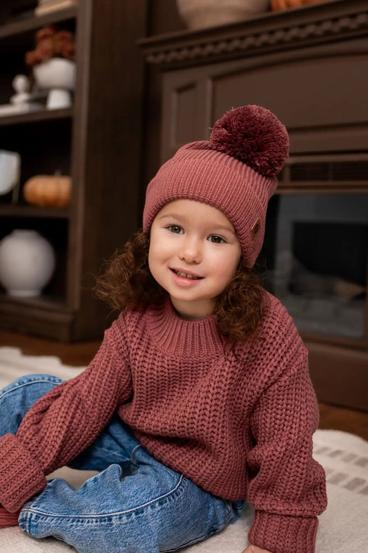 Chunky Knit Sweater in Ember