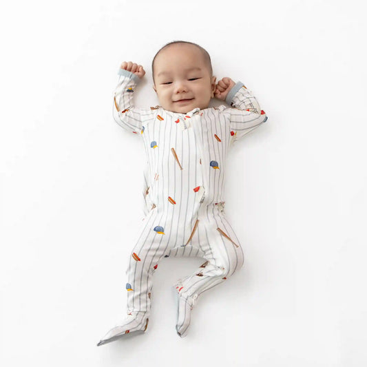 Zippered Footie in Home Run