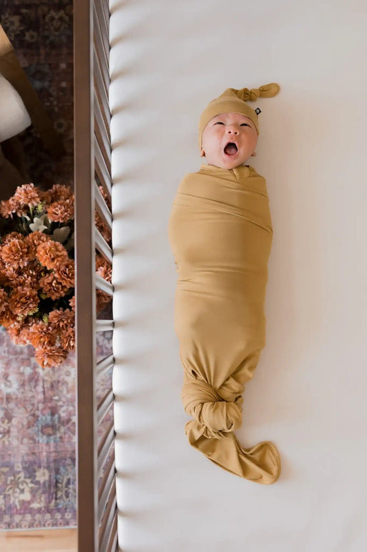 Swaddle Blanket in Ochre