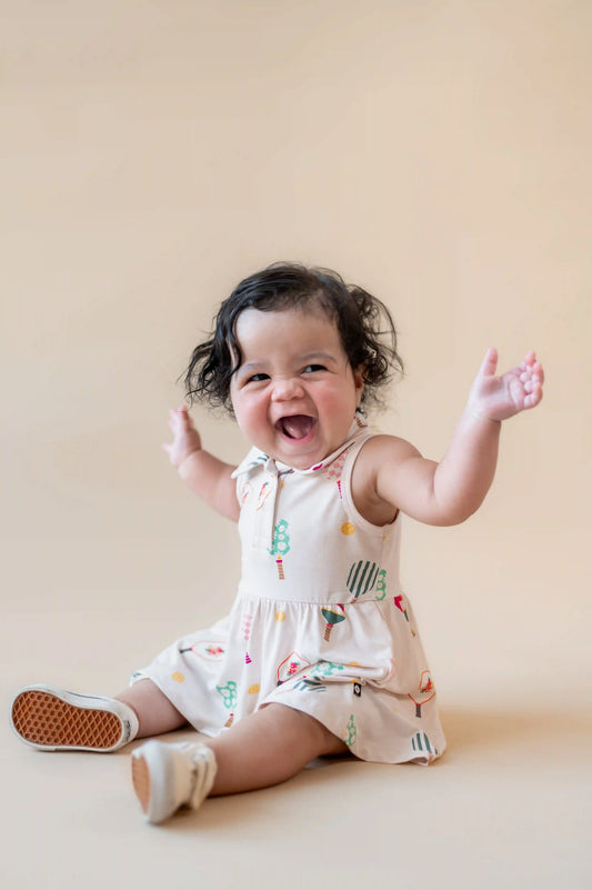 Polo Bodysuit Dress in Pickleball