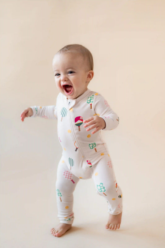 Zippered Romper in Pickleball